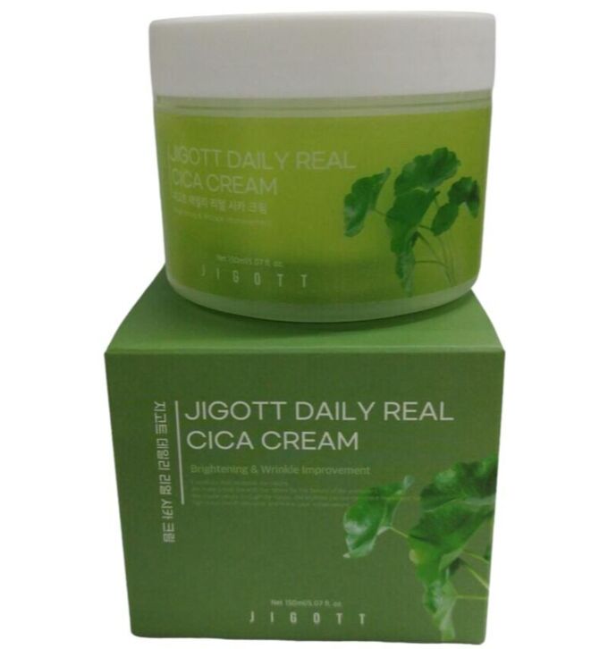 Jigott Крем для лица с азиатской центеллой Daily Real Cica Cream ...