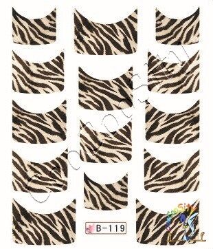 NAIL STICKERS Слайдер-дизайн для ногтей Бабочки B-119