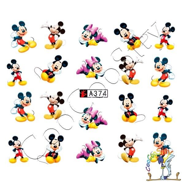 NAIL STICKERS Слайдер-дизайн для ногтей А374