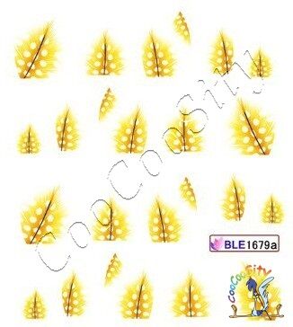 NAIL STICKERS Слайдер-дизайн для ногтей Перо BLE1679a