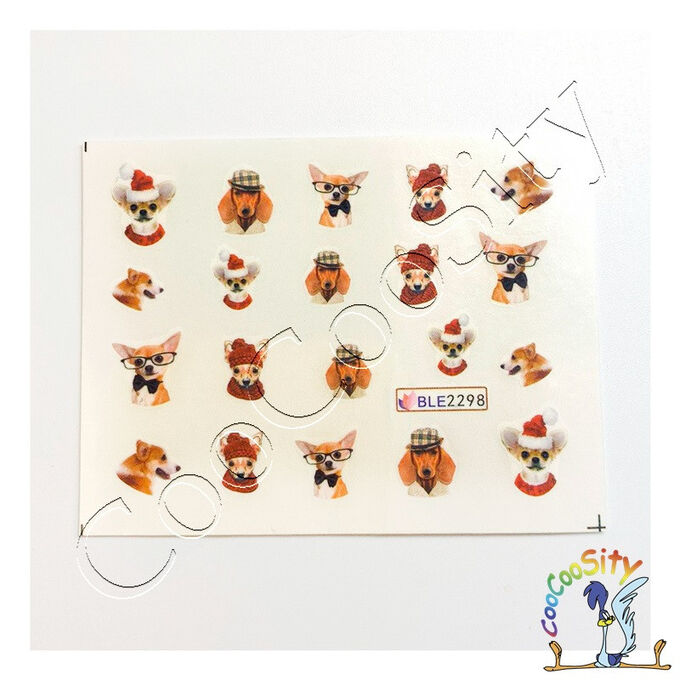 NAIL STICKERS Слайдер-дизайн для ногтей BLE2298