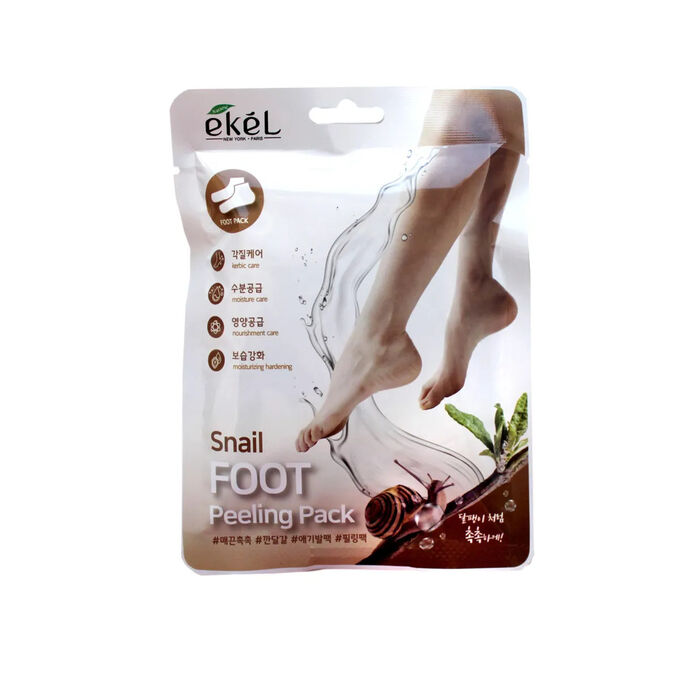 Ekel cosmetics Ekel Пилинг-носочки с улиточным муцином, 40 г  Snail Foot Peeling Pack