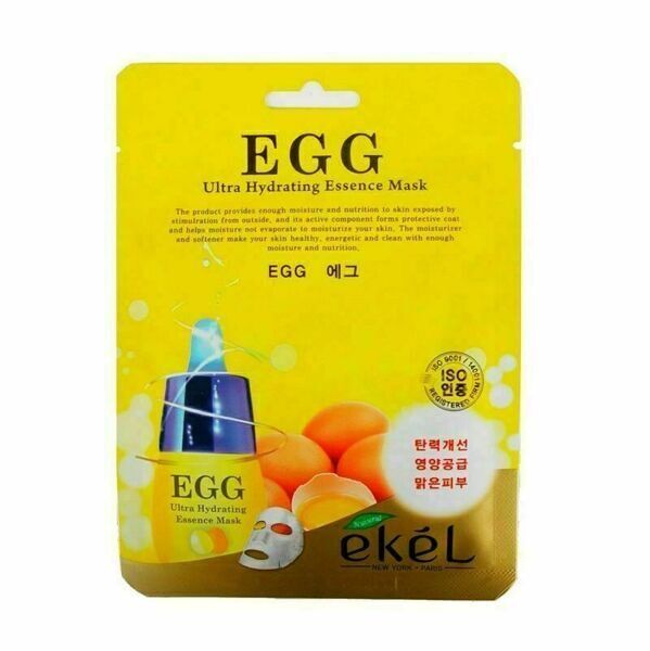 Ekel cosmetics Тканевая маска с экстрактом яичного желтка Ekel  EGG Ultra Hydrating Essense Mask