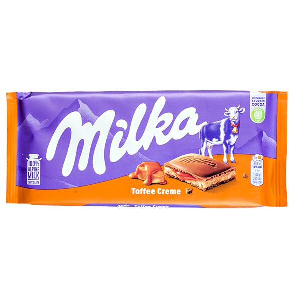 Шоколад Milka Toffee whole Nuts 300 гр