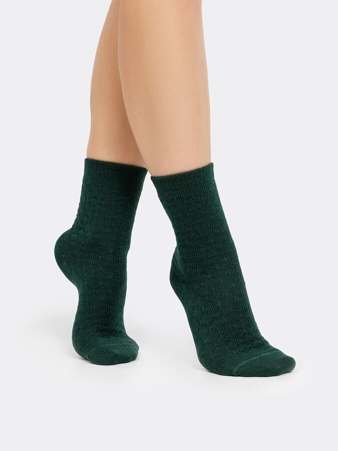 Mark Formelle Высокие женские шерстяные носки нефритового цвета (1 упаковка по 5 пар)