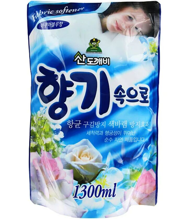 Кондиционер для белья Sandokkaebi Soft Aroma Aqua Blue Свежесть океана ...