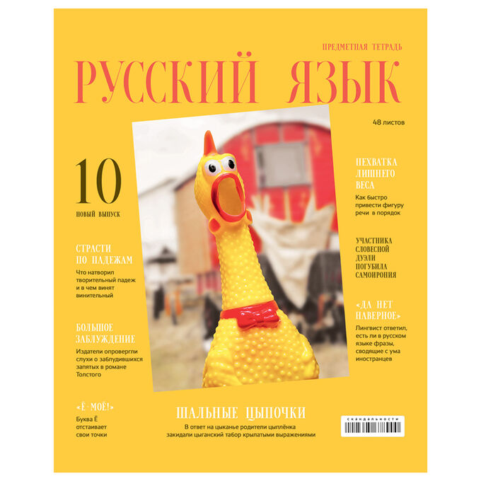 Тетрадь предметная 48л. BG &quot;&quot;Скандальности&quot;&quot; - Русский язык, глянцевая ламинация