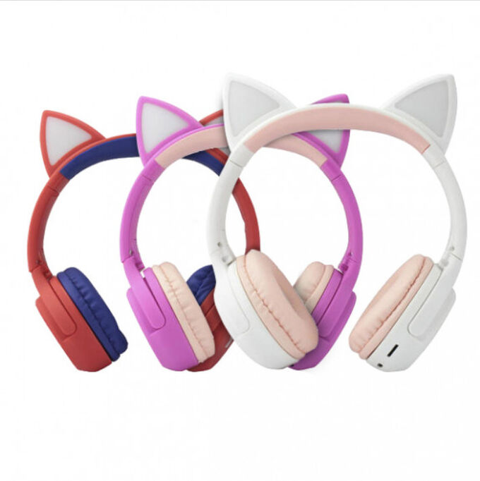 Earldom NEW ! Наушники беспроводные &quot;Кошачьи Ушки&quot;, светящиеся, CAT EAR EC058, 300 mAh