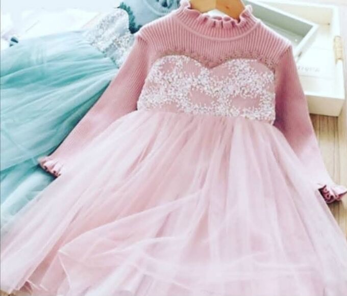 Платье праздничное для девочки розового цвета/платье для девочки на фотосессию