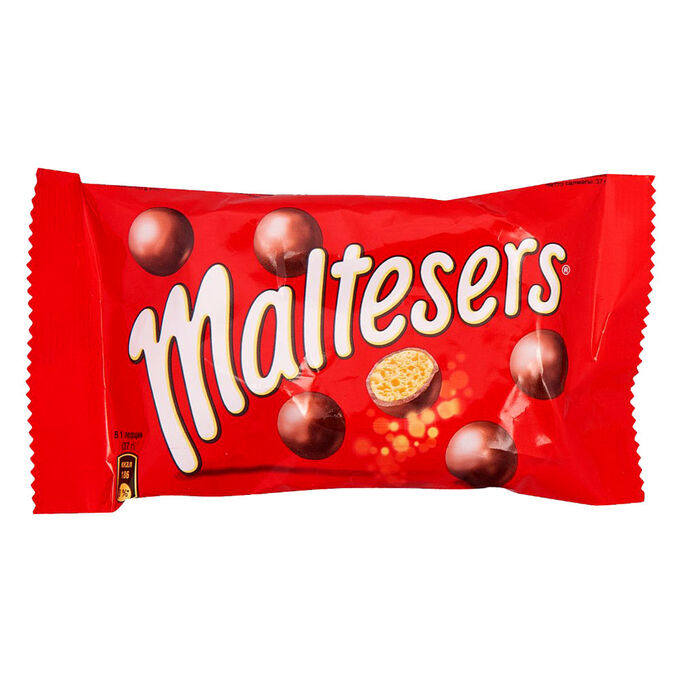 Mars / Шоколадное драже Maltesers с хрустящим центром / Шарики ...