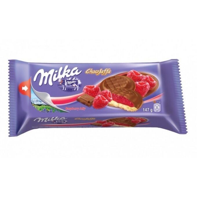 Milka Милка Печенье Джафа с Малиновой начинкой 128гр