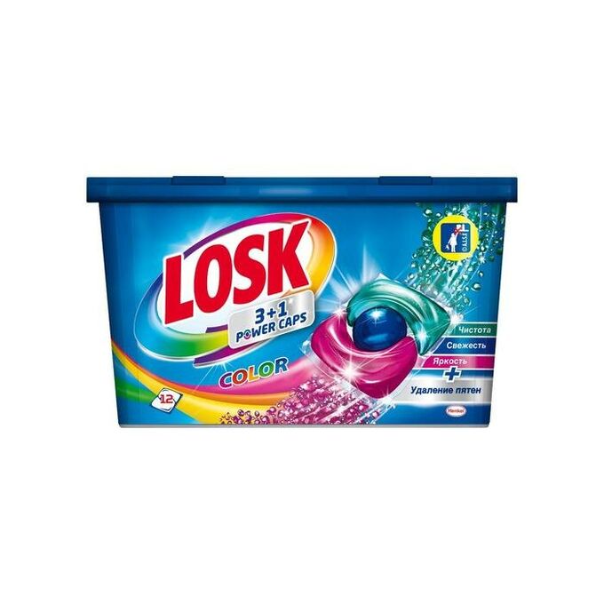 Losk Капсулы для стирки ЛОСК КАПС КОЛОР 12 шт