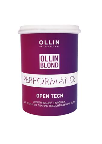 OLLIN Professional OLLIN BLOND PERFORMANCE Open Tech Осветляющий порошок для открытых техник обесцвечивания волос 500г, шт