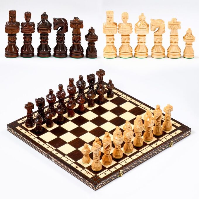 СИМА-ЛЕНД Шахматы ручной работы &quot;Гладиатор&quot;, утяжелённые, 60 х 60 см, король h-14,5 см