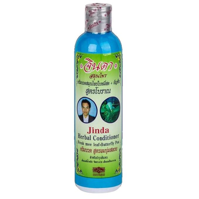 Jinda Herbs Jinda Herb Натуральный травяной кондиционер от выпадения волос, 250 мл
