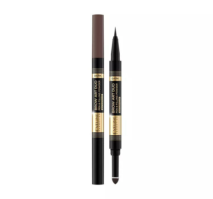 Eveline Cosmetics Brow Art du0 Waterproof. Eveline Eyebrow Pencil Duo. Бров арт дуо карандаш-автомат.
