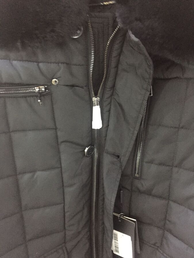 HERMZI. Мужская зимняя удобная куртка в деловом стиле, ЕВРОЗИМА до -15, цвет черный