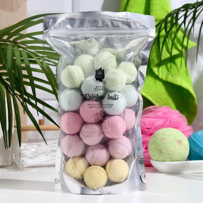 FABRIK Cosmetology Бомбочки для ванны Rainbow balls, новогодние, 470 г