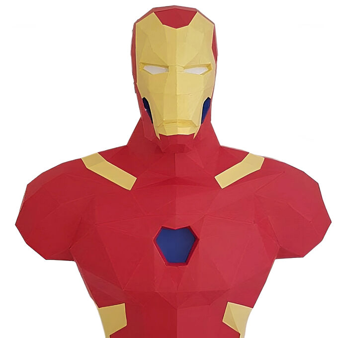 Yoohu 3D Фигура Железный человек Iron man, полигональная фигура, набор для творчества, украшение интерьера