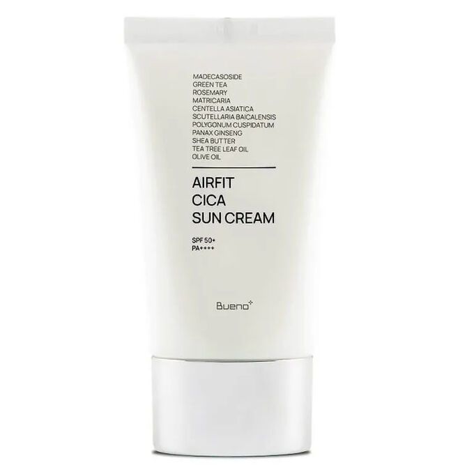 Bueno Солнцезащитный крем с центеллой на химических фильтрах Perfect Air Fit Cica Sun Cream SPF 50+ PA+++, 50 мл