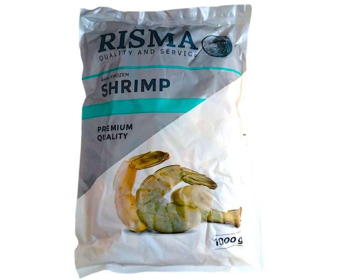 Креветка Ваннамей с/м б/г 21/25 7% глазурь 1 кг RISMA