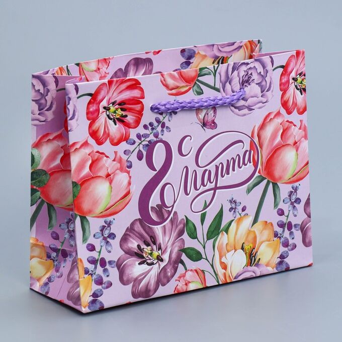 СИМА-ЛЕНД Пакет ламинированный горизонтальный «Цветы для тебя», S 12 ? 15 ? 5,5 см