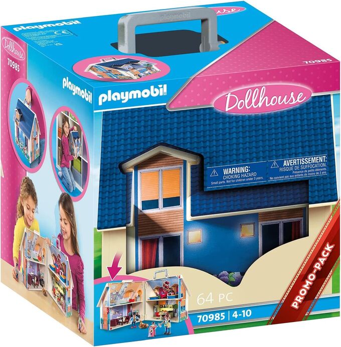 Нескучные игры Playmobil. Конструктор арт.70985 &quot;Take Along Dollhouse&quot; (Кукольный домик)
