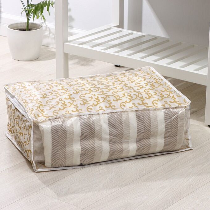 СИМА-ЛЕНД Чехол для хранения одежды и одеял, 60×40×20 см, цвет МИКС