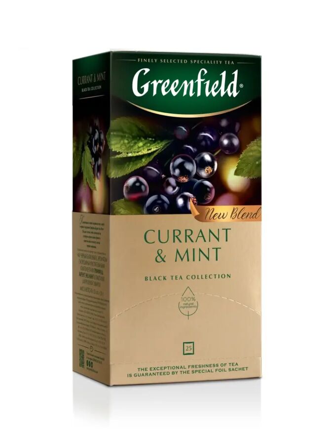 Greenfield Чай Гринфилд Currant &amp; Mint 1,8г 1/25/10