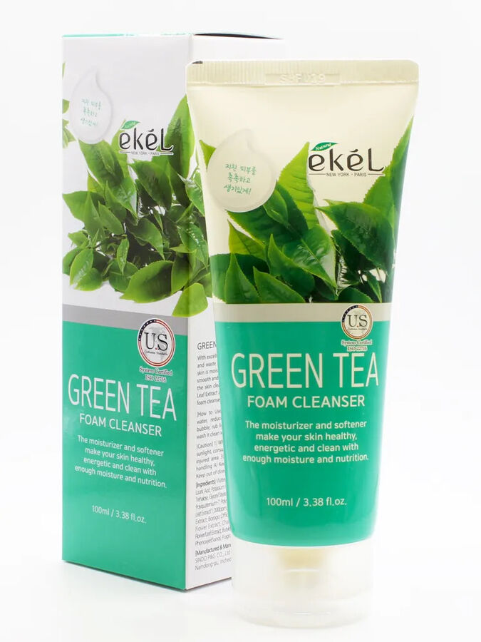 Ekel cosmetics Пенка для умывания - GREEN TEA FOAM CLEANSER 100ml [EKEL]