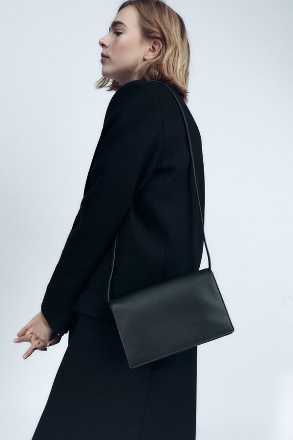 ZARA MINIMALIST LEATHER CROSSBODY BAG