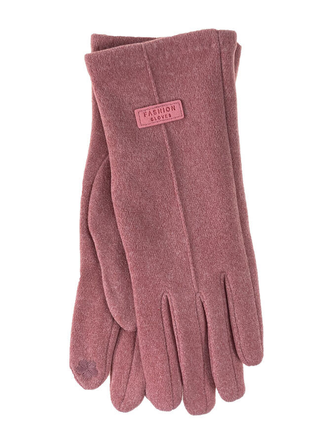 Greta Велюровые женские перчатки, цвет розовый
