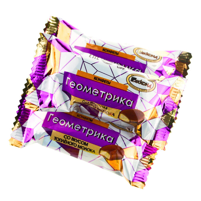 Конфеты Геометрика топленое молоко