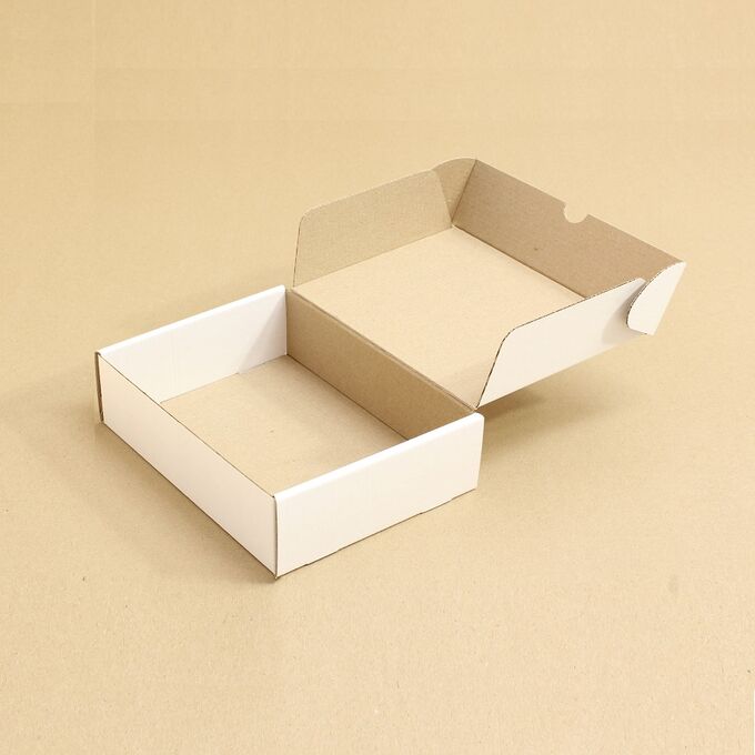Приморская коробка Коробка (5шт) почтовая плотная большая 300*200*80 мм белая